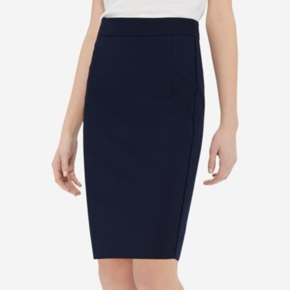 NWT The Limited Pencil Skirt Navy 0